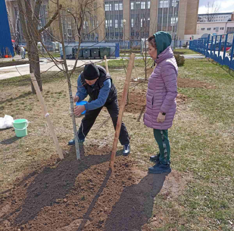 На базе РЦОП по теннису прошёл субботник